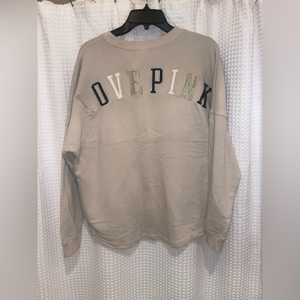PINK Victoria's Secret Light Beige Sweatshirt